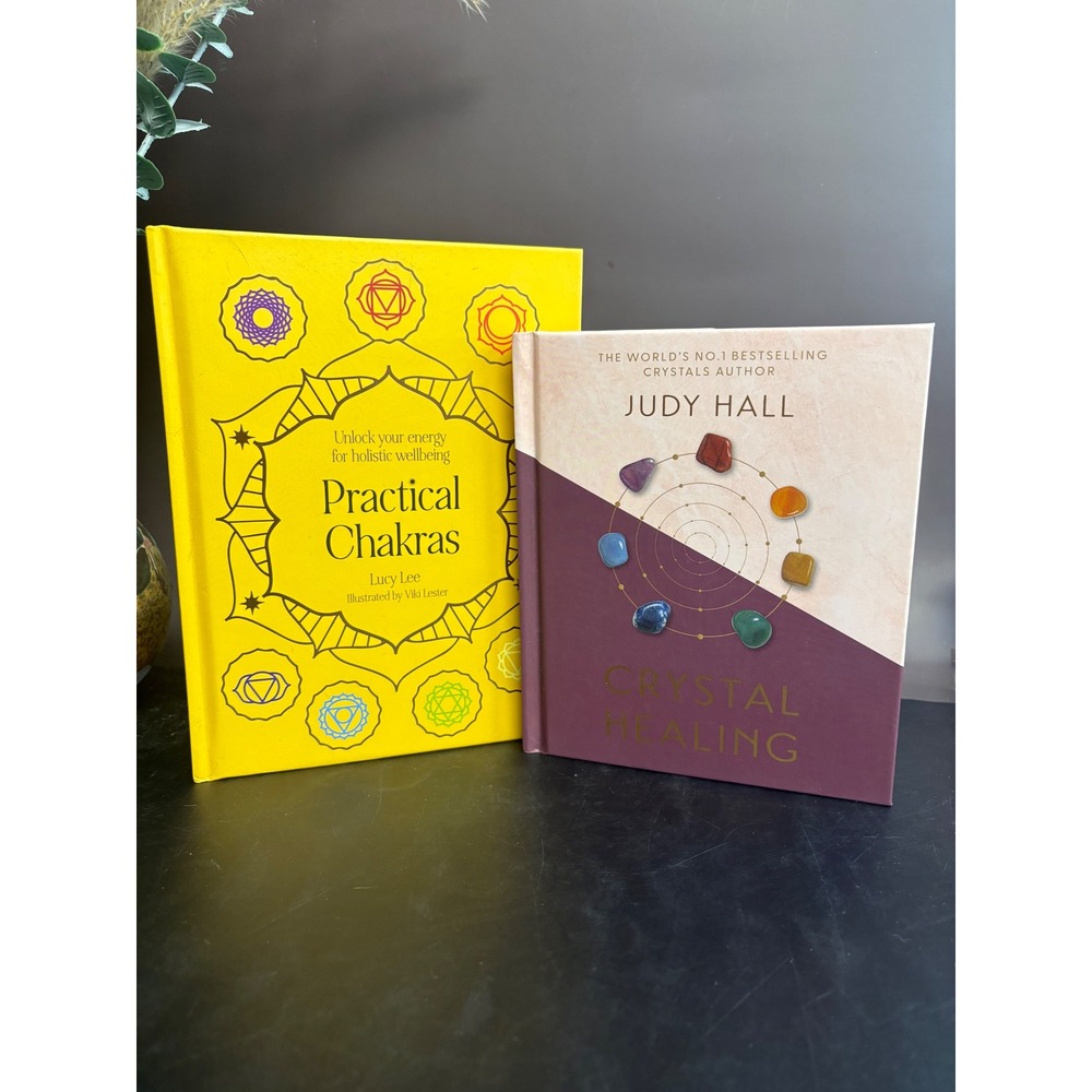 Crystal Healing Book Set | Practical Chakras Hardcover | Judy Hall Spiritual